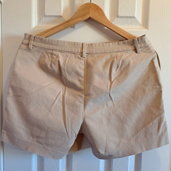 Lauren Ralph Lauren | tan cotton shorts - Picture 5 of 6